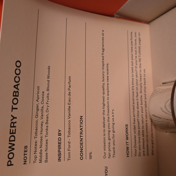 Dossier Woody Sandalwood and Powdery Tobacco Fragrance Eau De Parfum-50ml/ 1.7oz - Picture 10 of 10